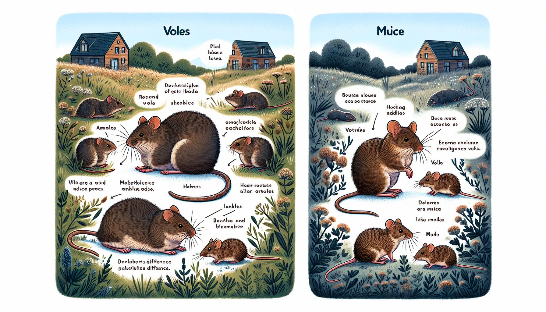 Hraboši versus myši: Základní rozdíly